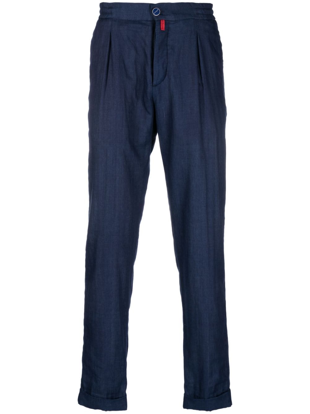 Kiton Tapered-Hose mit Bundfalten - Blau von Kiton