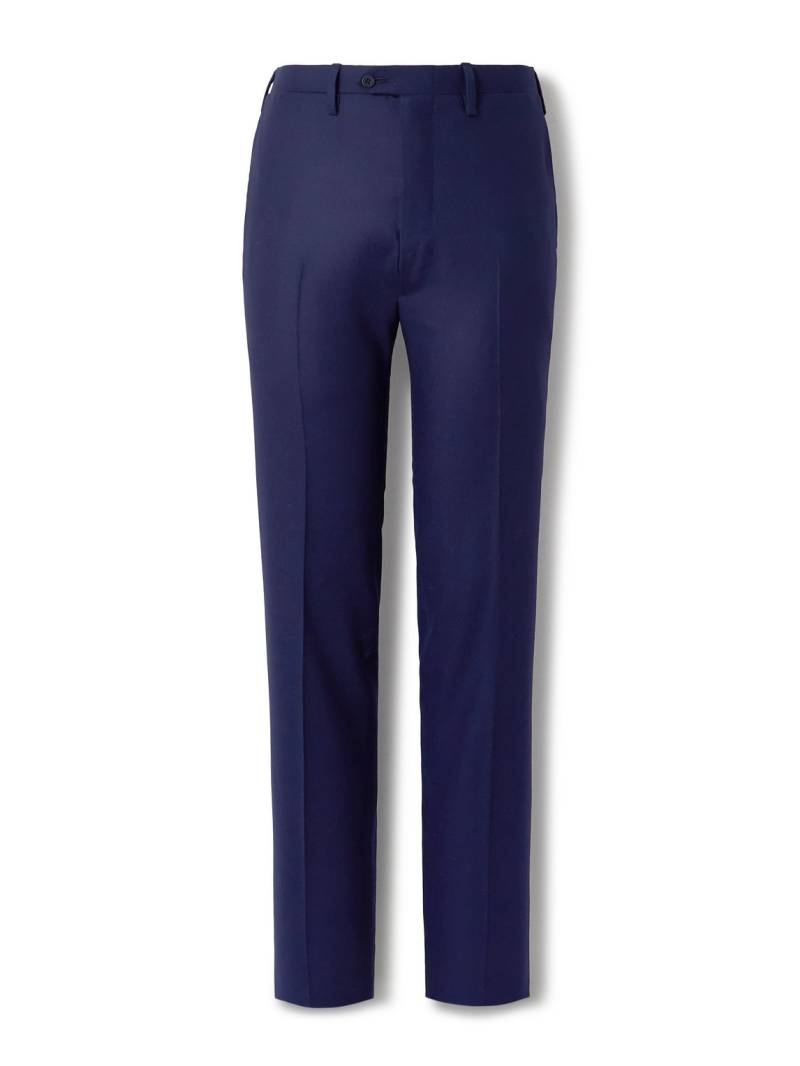 Kiton - Tapered Wool and Cashmere-Blend Twill Suit Trousers - Men - Blue - IT 54 von Kiton