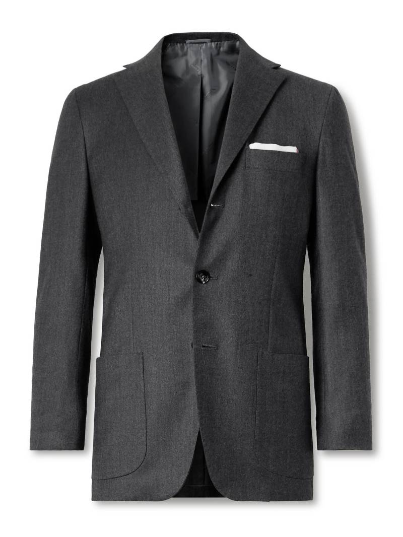 Kiton - Wool-Blend Twill Suit Jacket - Men - Gray - IT 56 von Kiton