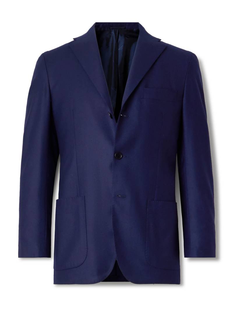 Kiton - Wool and Cashmere-Blend Suit Jacket - Men - Blue - IT 52 von Kiton
