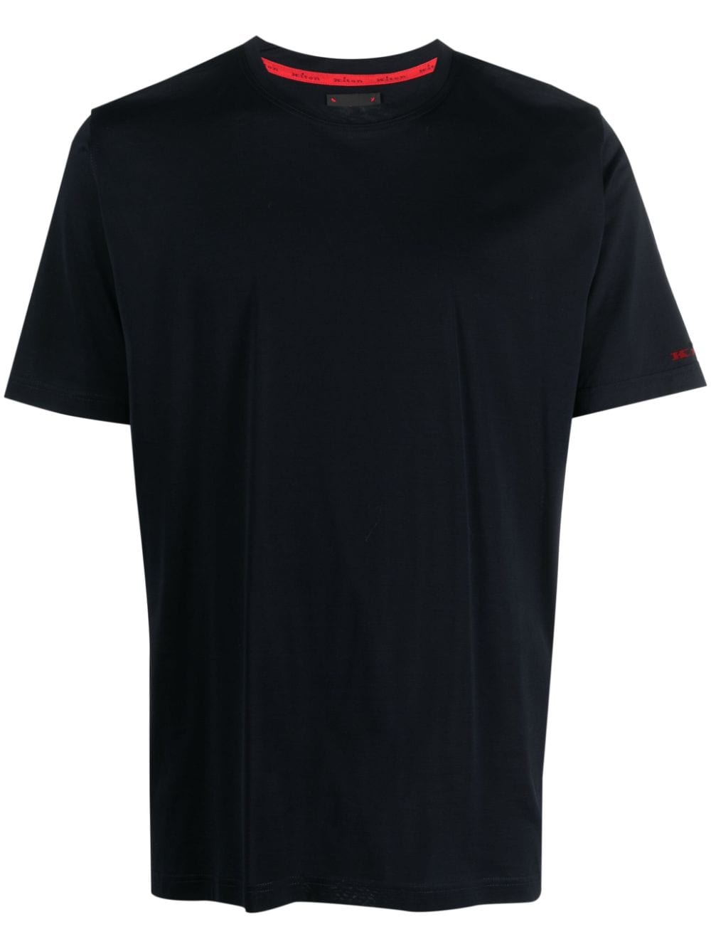 Kiton T-Shirt mit Rundhalsausschnitt - Blau von Kiton