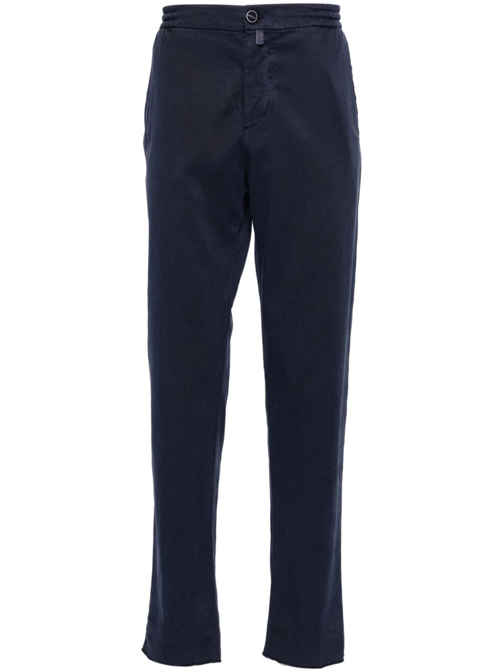 Kiton Tapered-Chino mit elastischem Bund - Blau von Kiton