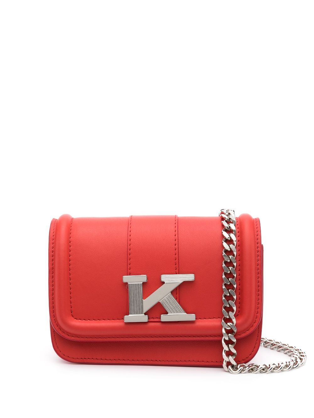 Kiton Mini-Tasche mit Logo-Schild - Rot von Kiton