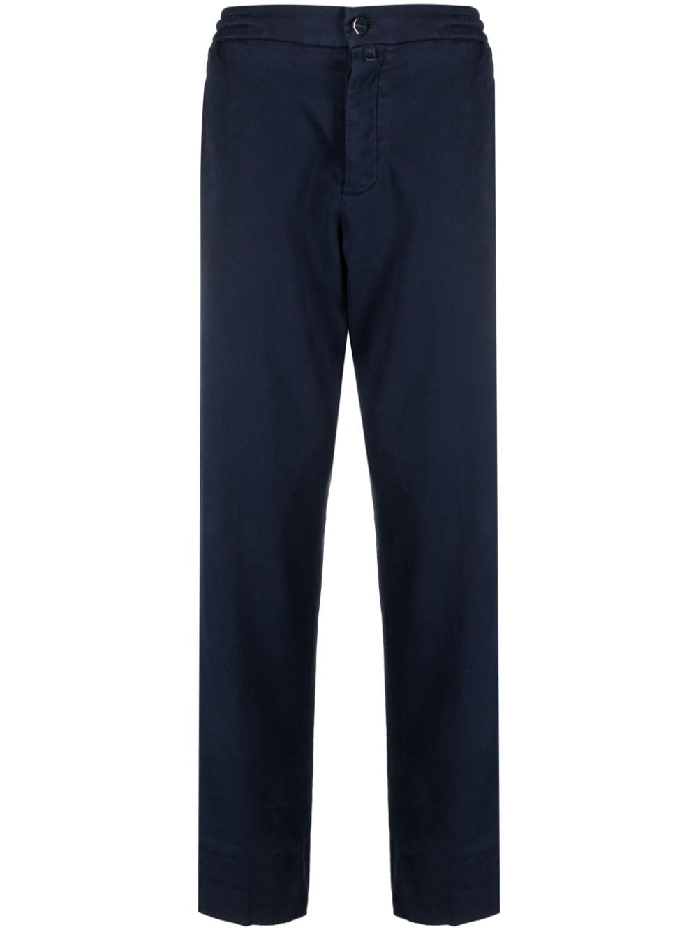 Kiton Chino mit geradem Bein - Blau von Kiton