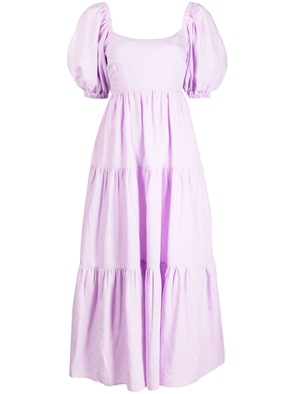 Kitri Kurzärmeliges Maxikleid - Violett von Kitri