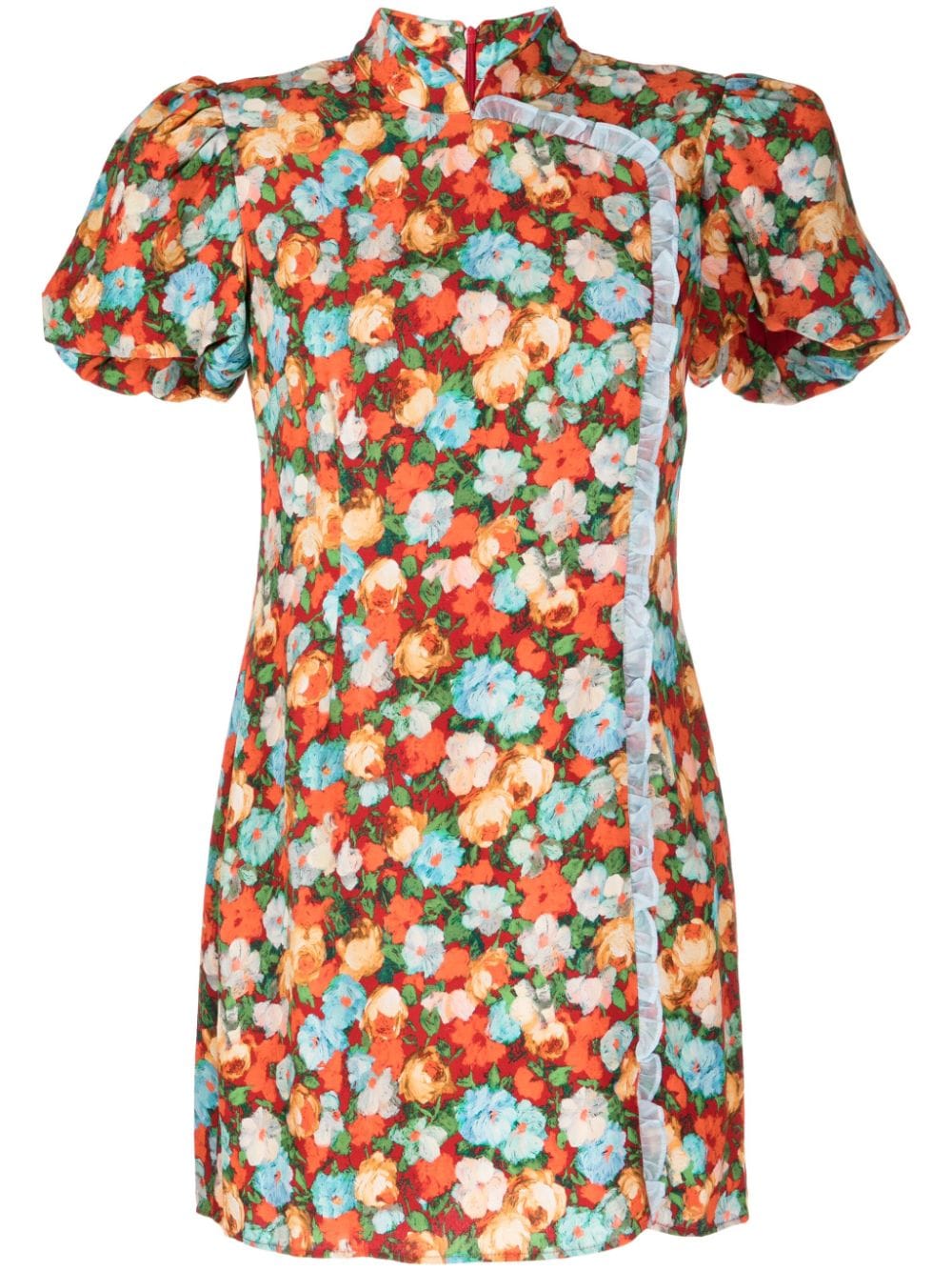 Kitri Philippa Minikleid mit Blumen-Print - Mehrfarbig von Kitri