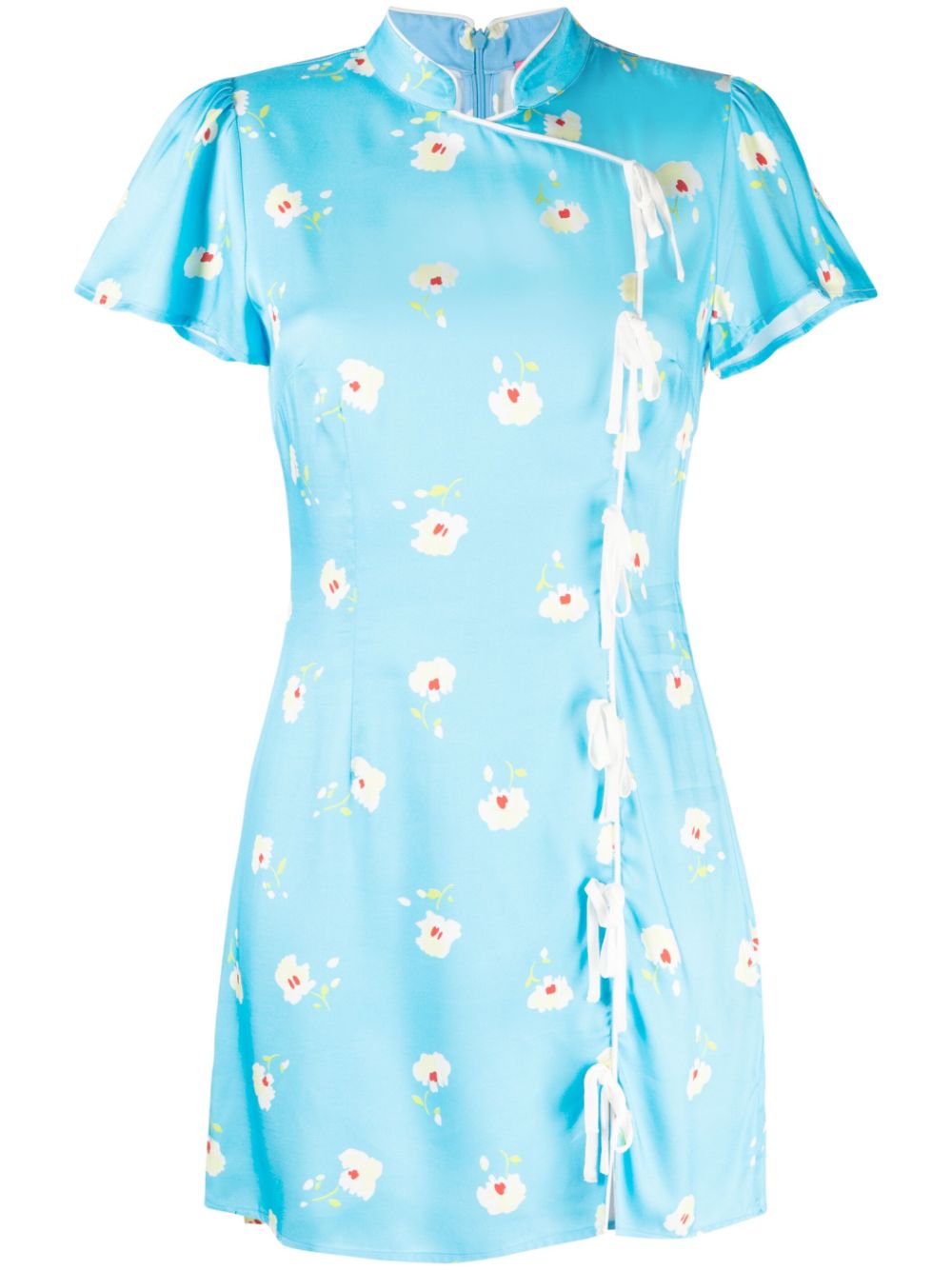 Kitri Minikleid mit Blumen-Print - Blau von Kitri