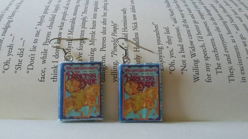 Prinzessin Braut Ohrringe - Buch Schmuck Handgemachte Mini William Goldman von Kits