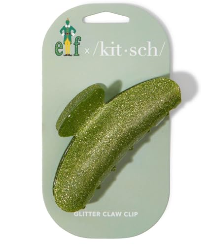 Elf x Kitsch Glitzerkrallenclip – Haarspangen für Frauen | große Klauenclips für dickes Haar | Haarschmuck für Frauen | Stilvolle Haarklammern für Mädchen | niedliche Haarspangen zum Stylen, 1 Stück von Kitsch