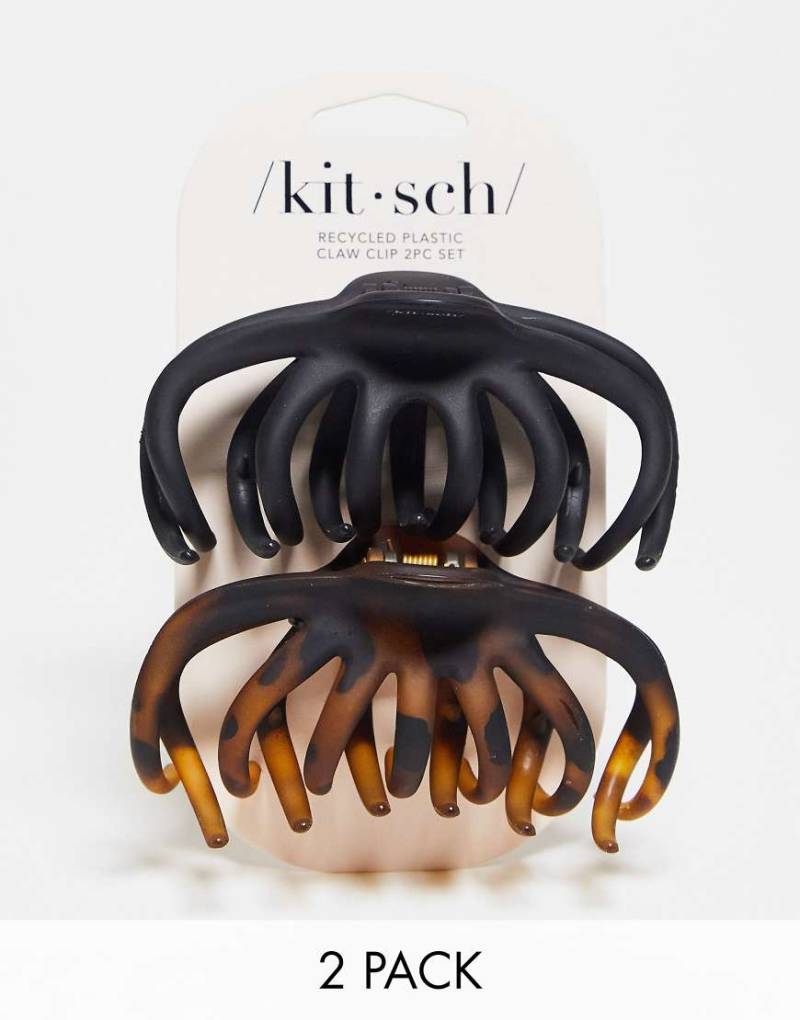 Kitsch - Octopus - Haarklemme im 2er-Pack-Schwarz von Kitsch