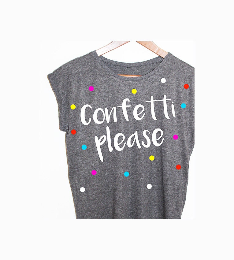 Shirt Konfetti Blogger Hipster Vintage Punkte von KitschundKrempelShop