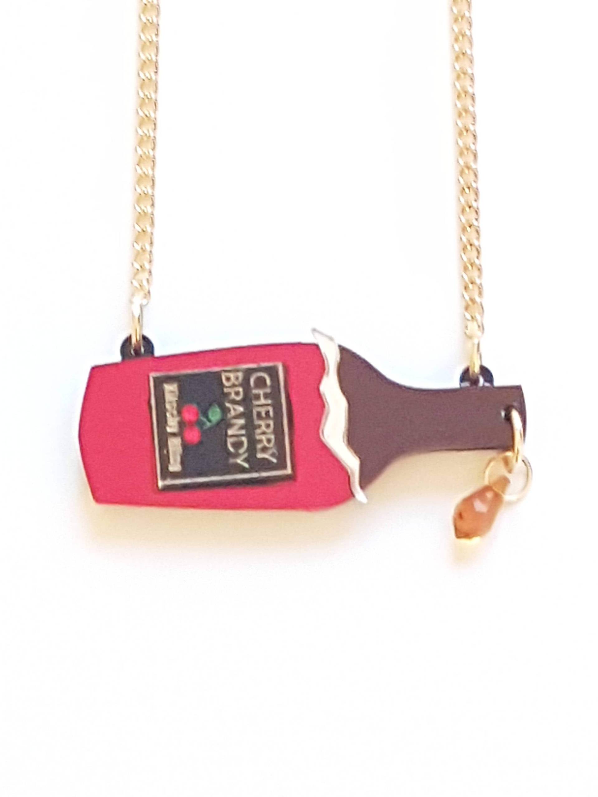 Kirsche Brandy Liqueur - Spiegel Laser Geschnitten Acryl von KitschyBlingBoutique