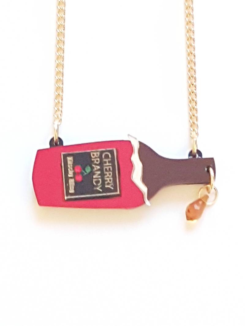 Kirsche Brandy Liqueur - Spiegel Laser Geschnitten Acryl von KitschyBlingBoutique