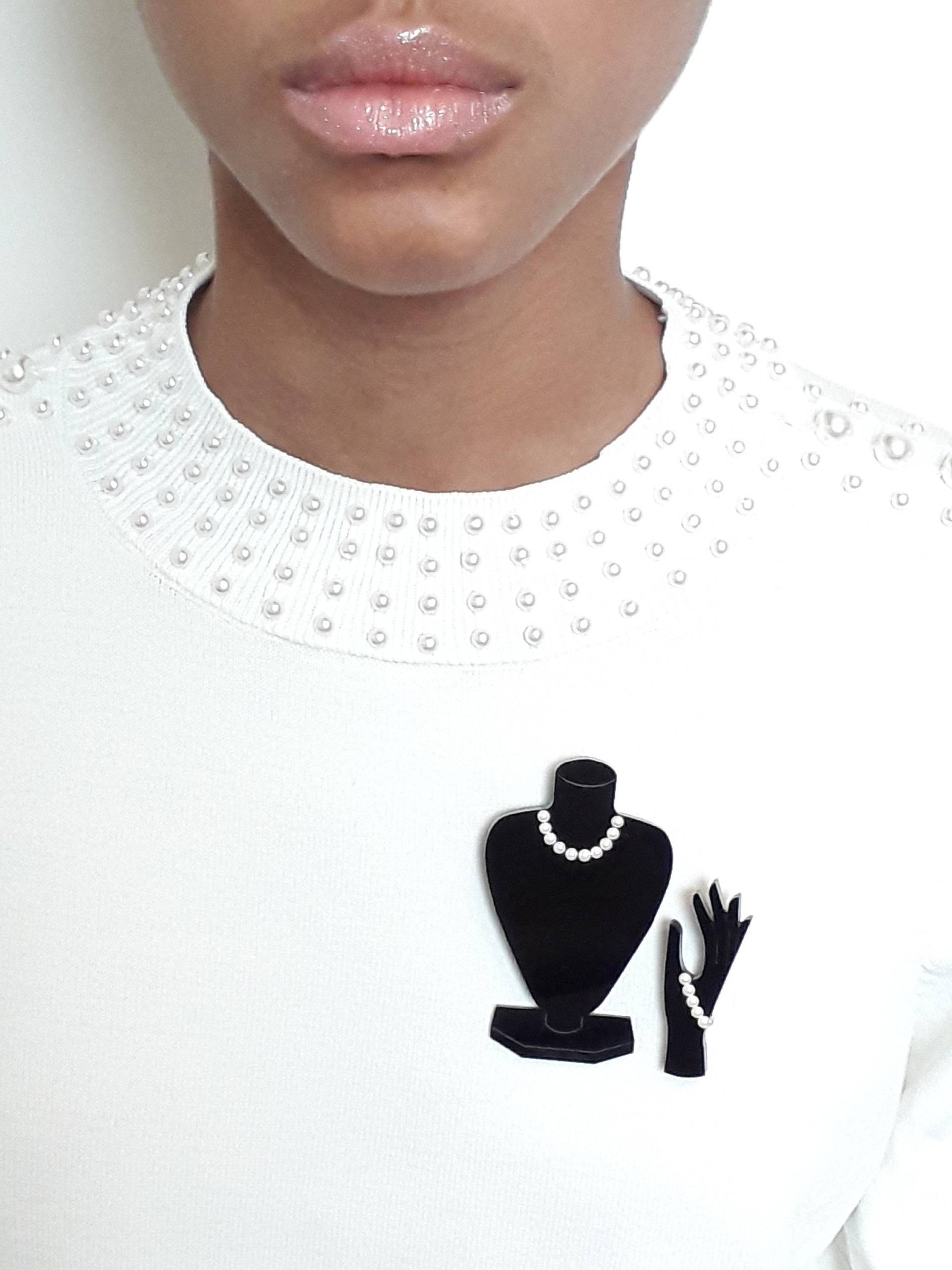 Perlen Der Weisheit Brosche Set - Laser Geschnitten Acryl von KitschyBlingBoutique