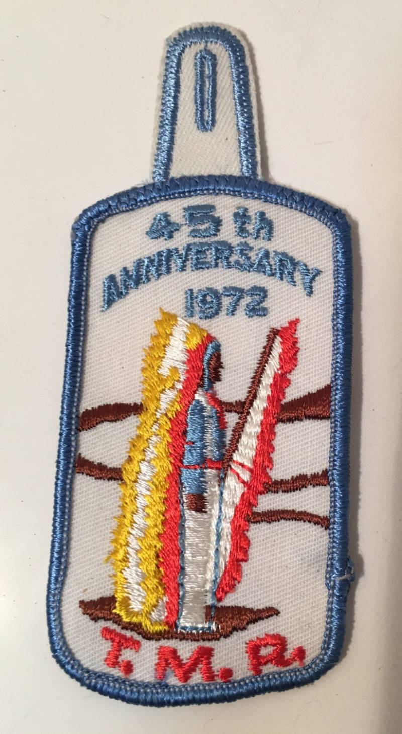 Jahrgang 1972 Ten Mile River Scouts Camps Greater New York Councils-B.s.a. Gestickter Aufnäher Zum 45-Jährigen Jubiläum Mit Knopfbefestigung von KitschyCollection