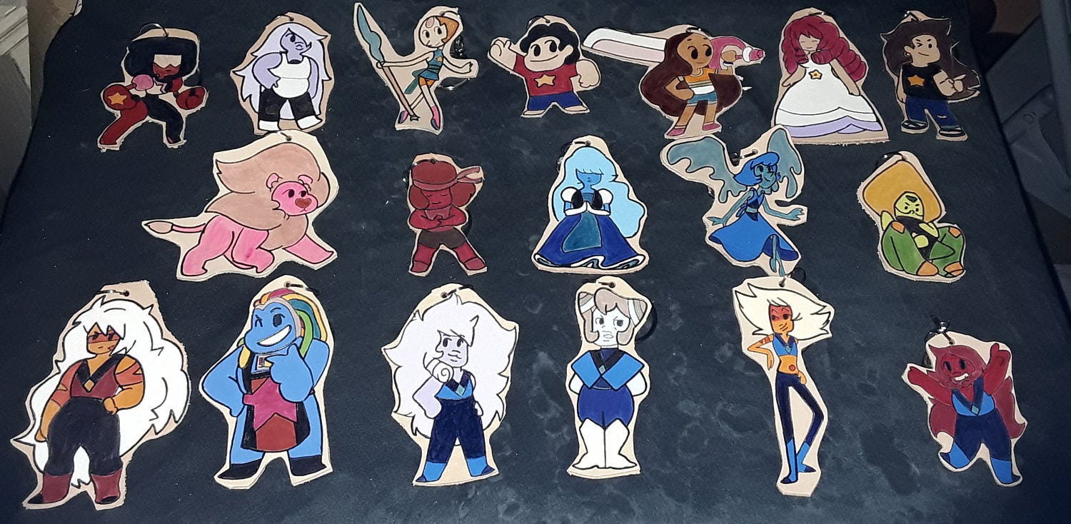 steven Universum Schlüsselanhänger steven Universum Schlüsselanhänger von KitsunesLeather
