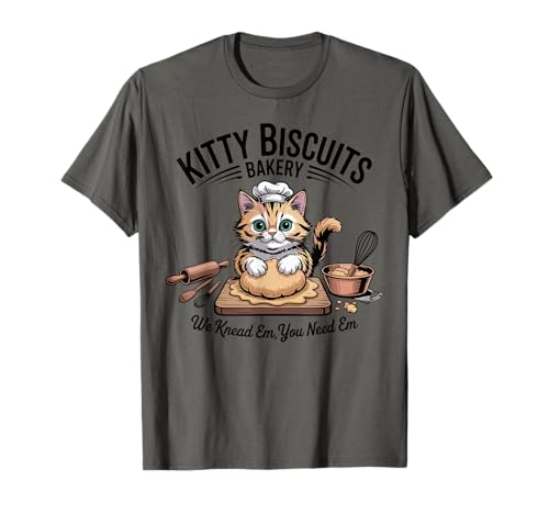 Kitty Biscuits Bakery We Knead Em You Need Em Damen Mädchen T-Shirt Kitty Biscuits Bakery We Knead Em You Need Em Damen Mädchen T-Shirt von Kitty Biscuits Bakery We Knead Em You Need Em