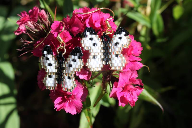 Set Schmetterling, Kette Und Ohrringe. Miyuki Set Schmetterling, Kette Und Ohrringe. Miyuki von KittyKunterbunt