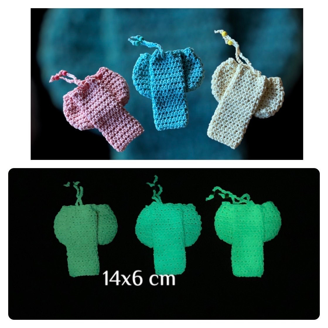 Willy Wärmer Glow in The Dark - Nachtleuchtend 3 Farben Willy Wärmer Glow in The Dark - Nachtleuchtend 3 Farben von KittysHandarbeiten