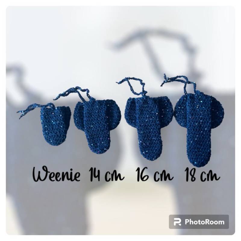 Willy Wärmer in Schwarz Mit Minipallietten - 4 Größen Willy Wärmer in Schwarz Mit Minipallietten - 4 Größen von KittysHandarbeiten