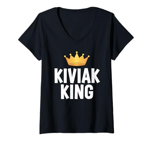 Damen König Kiviak T-Shirt mit V-Ausschnitt Damen König Kiviak T-Shirt mit V-Ausschnitt von Kiviak Food