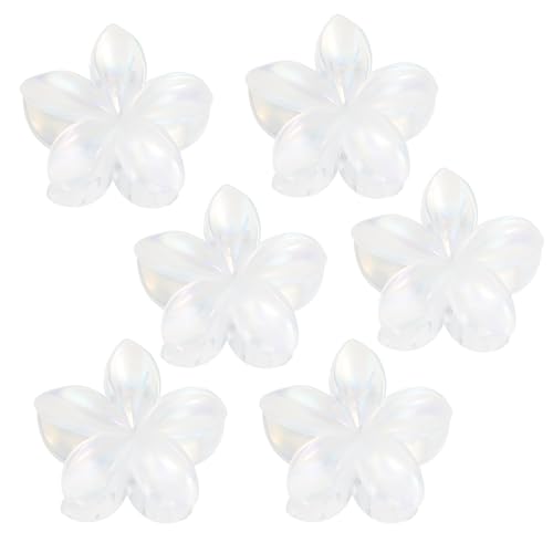 Kivzex Haarspangen mit Meerjungfrauen-Blume, für Damen und Mädchen, 6 Stück, große Plumeria-Blumen-Haarspangen für dickes, dünnes Haar, Hawaii-Haar-Accessoires Kivzex Haarspangen mit Meerjungfrauen-Blume, für Damen und Mädchen, 6 Stück, große Plumeria-Blumen-Haarspangen für dickes, dünnes Haar, Hawaii-Haar-Accessoires von Kivzex