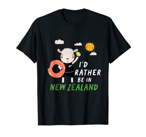 Rather be in New Zealand Proud Kiwi Sheep NZ Rugby Kinder Geschenk T-Shirt Rather be in New Zealand Proud Kiwi Sheep NZ Rugby Kinder Geschenk T-Shirt von Kiwi Gifts by TC