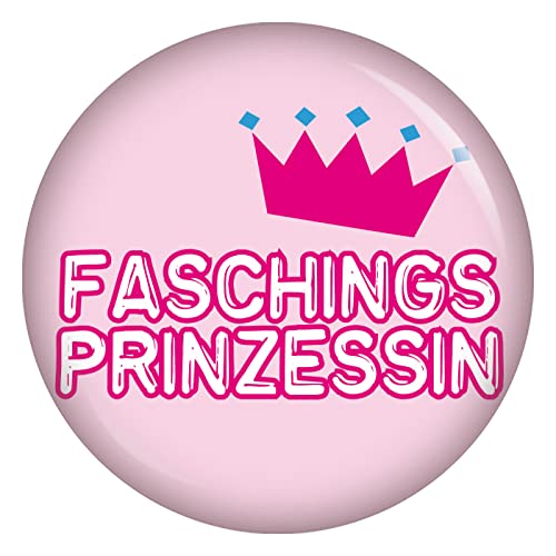 Button Faschingsprinzessin Zubehör Accessoires für Fasching Fasnet Fastnacht Karneval an Kostüm Mütze Kleid Anzug für Kinder und Erwachsene Dekoration Verkleidung von Kiwikatze