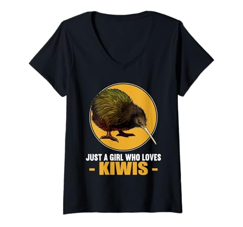 Damen Kiwis Kiwi T-Shirt mit V-Ausschnitt Damen Kiwis Kiwi T-Shirt mit V-Ausschnitt von Kiwis Kiwi Tier Shop