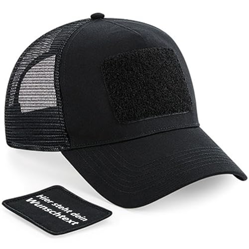 Kiwistar Cap - personalisiert mit Wunschtext - Patch zum Austauschen - schwarz - farbig - individuell anpassen mit Namen, Wunschtext, Bild - Unisex - Geschenk, Freunde, Baseballkappe, Trucker von Kiwistar