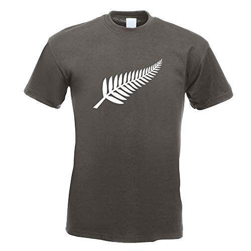 Kiwistar Silver Fern/Neuseeland/Kiwis T-Shirt in 15 Herren Funshirt Bedruckt Design Sprüche Spruch Motive Oberteil Baumwolle Print Größe S M L XL XXL von Kiwistar