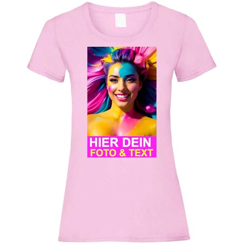 Kiwistar T-Shirt Damen pink - XXL - Aufdruck individuell - mit Foto Bedruckt - Wunschtext - Druck personalisiert - Geschenk für Freizeit Sport - selber gestalten Kiwistar T-Shirt Damen pink - XXL - Aufdruck individuell - mit Foto Bedruckt - Wunschtext - Druck personalisiert - Geschenk für Freizeit Sport - selber gestalten von Kiwistar
