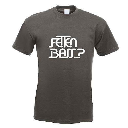 Kiwistar - T-Shirt - Graphit - Fetten Bass Motiv Bedruckt Funshirt Design Print - mit Motiv Bedruckt - Funshirt Design - Sport - Freizeit - Herren - XL von Kiwistar