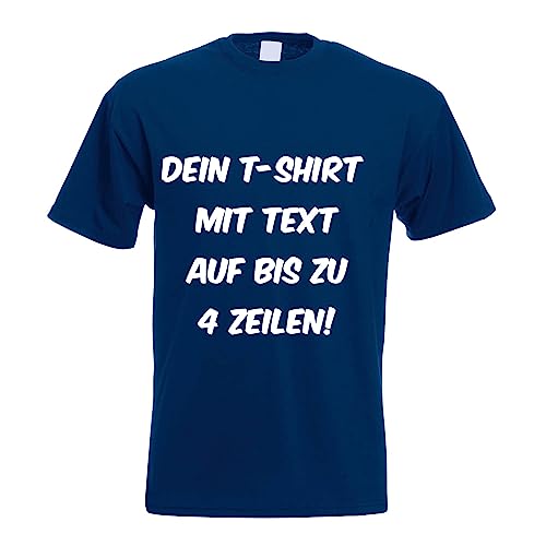 Kiwistar - T-Shirt Herren - Navy - XXL - Aufdruck individuell - mit Wunschtext - Spruch - Druck personalisiert - Geschenk für Freizeit Sport Kiwistar - T-Shirt Herren - Navy - XXL - Aufdruck individuell - mit Wunschtext - Spruch - Druck personalisiert - Geschenk für Freizeit Sport von Kiwistar