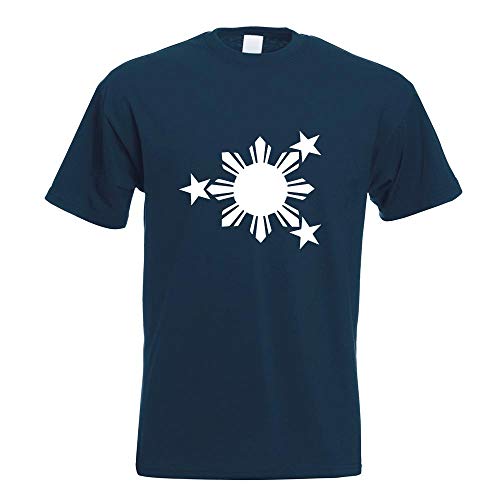 Kiwistar - T-Shirt - Navy - Flagge der Philippinen Motiv Bedruckt Funshirt Design Print - mit Motiv Bedruckt - Funshirt Design - Sport - Freizeit - Herren - M Kiwistar - T-Shirt - Navy - Flagge der Philippinen Motiv Bedruckt Funshirt Design Print - mit Motiv Bedruckt - Funshirt Design - Sport - Freizeit - Herren - M von Kiwistar