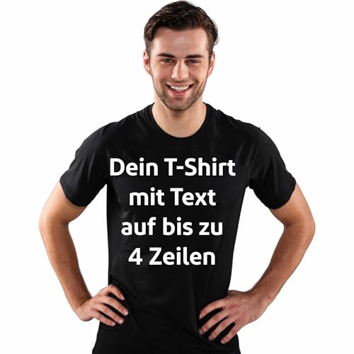 Kiwistar T-Shirt für Herren - schwarz - L - personalisierbar mit Wunschtext - selbst gestalten für Männer - individuell Bedruckt - personalisierte Geschenke für Freizeit, Sport, Geburtstag Kiwistar T-Shirt für Herren - schwarz - L - personalisierbar mit Wunschtext - selbst gestalten für Männer - individuell Bedruckt - personalisierte Geschenke für Freizeit, Sport, Geburtstag von Kiwistar