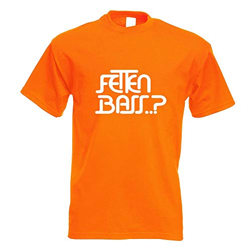 Kiwistar - T-Shirt - orange - Fetten Bass Motiv Bedruckt Funshirt Design Print - mit Motiv Bedruckt - Funshirt Design - Sport - Freizeit - Herren - XL von Kiwistar