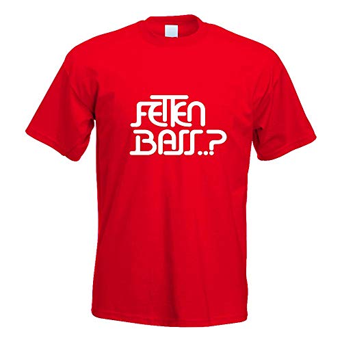 Kiwistar - T-Shirt - rot - Fetten Bass Motiv Bedruckt Funshirt Design Print - mit Motiv Bedruckt - Funshirt Design - Sport - Freizeit - Herren - XL von Kiwistar