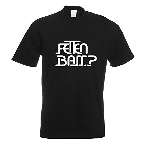 Kiwistar - T-Shirt - schwarz - Fetten Bass Motiv Bedruckt Funshirt Design Print - mit Motiv Bedruckt - Funshirt Design - Sport - Freizeit - Herren - XL von Kiwistar