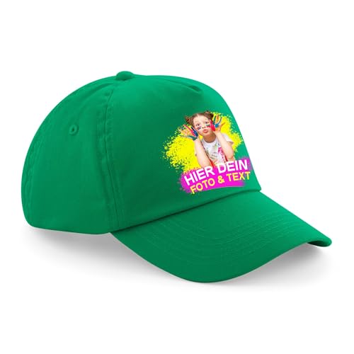 Kiwistar UG - Basecap - grün Basecap - Junior Original 5 Panel Cap - mit Wunschtext und Foto individuell personalisiert Kiwistar UG - Basecap - grün Basecap - Junior Original 5 Panel Cap - mit Wunschtext und Foto individuell personalisiert von Kiwistar