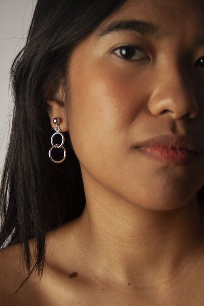 Kiwistories Ohrringe Peacho recycelt 925er Sterling Silver silber Kiwistories Ohrringe Peacho recycelt 925er Sterling Silver silber von Kiwistories