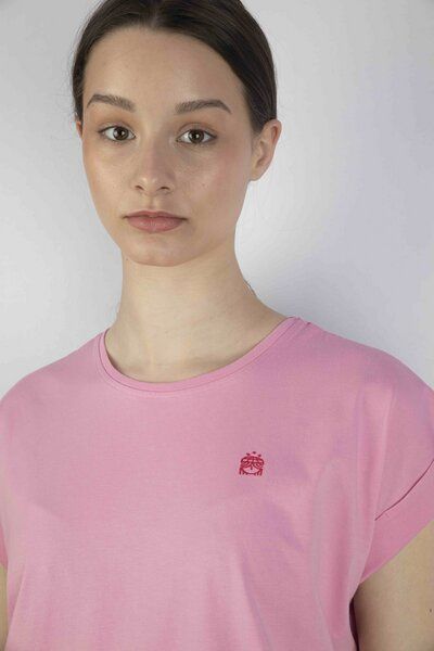 Kiwistories T-Shirt Kurzarm- 100%Org Baumwolle- Cheesecake Print - rosa von Kiwistories