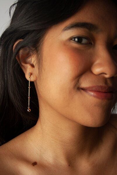 Ohrringe Gold Vermeil Kiwistories, nickelfrei Papayaa von Kiwistories