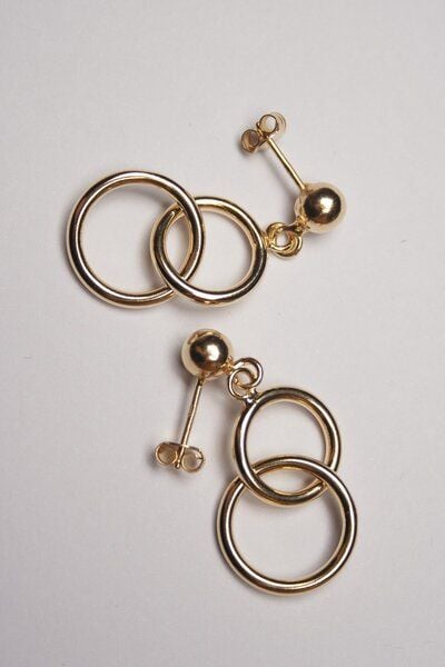 Ohrringe Gold Vermeil Kiwistories, nickelfrei von Kiwistories