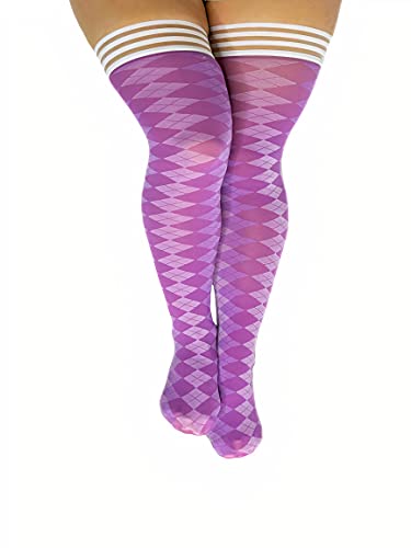 Kix'ies Inc. Lila Argyle Strumpfhose Lila 90 von Kix'ies