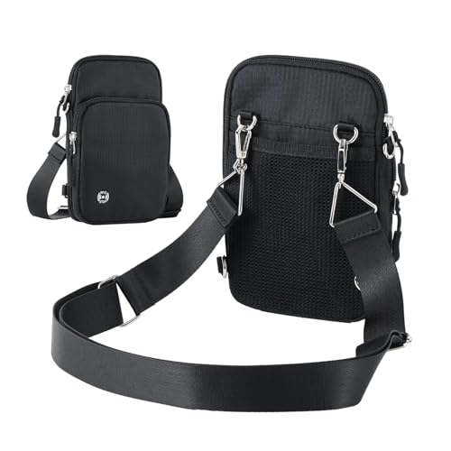 Kixolazr Modische Bauchtasche | Anti-Diebstahl Damen Sling Daypack | Verschleißfeste Mode Gürteltasche tragbar für Damen, Herren, Erwachsene, Teenager, Schwarz , Refer to description von Kixolazr