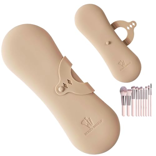 Kizadee Reise-Make-up-Pinselhalter aus Silikon, unverzichtbare Make-up-Pinseltasche für Frauen, Snap-on und tragbar, wasserdicht, aktualisiert, 3 Größen verstellbar, guter Begleiter für Frauen Reisen Kizadee Reise-Make-up-Pinselhalter aus Silikon, unverzichtbare Make-up-Pinseltasche für Frauen, Snap-on und tragbar, wasserdicht, aktualisiert, 3 Größen verstellbar, guter Begleiter für Frauen Reisen von Kizadee