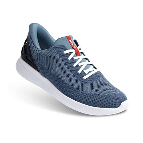 Kizik Athens Slip-On Sneaker Casual Trendschuhe für Damen Herren, Blau (Deep Sea), 6.5 Wide Women/5 Wide Men von Kizik