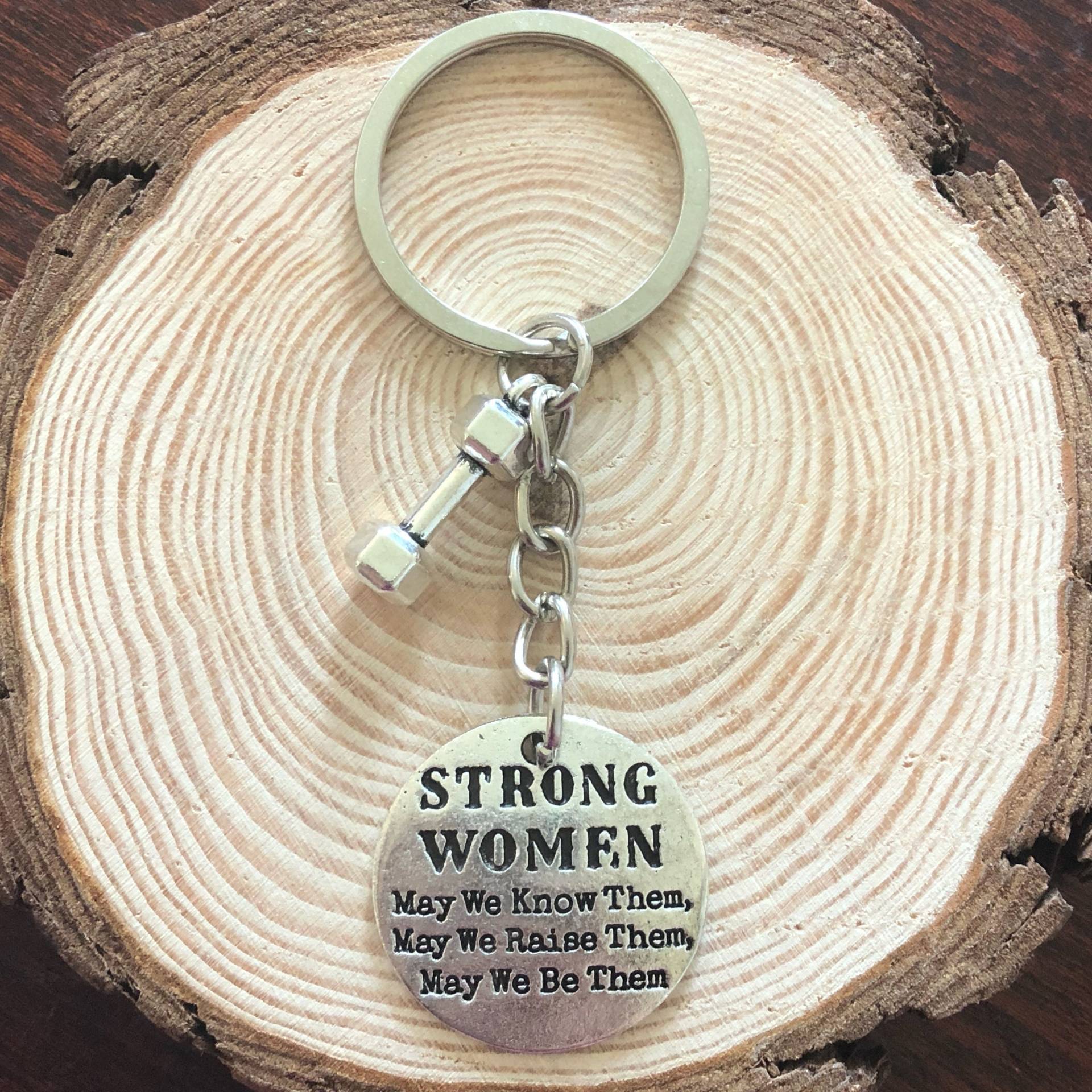 Mögen Wir Starke Frauen Kennen, Erziehen Und Sie Sein, Schlüsselbund/Schlüsselanhänger, Feminist, Feminismus, Motivation, Fitness, Geschenk Für Sie von KizzlishBeauty