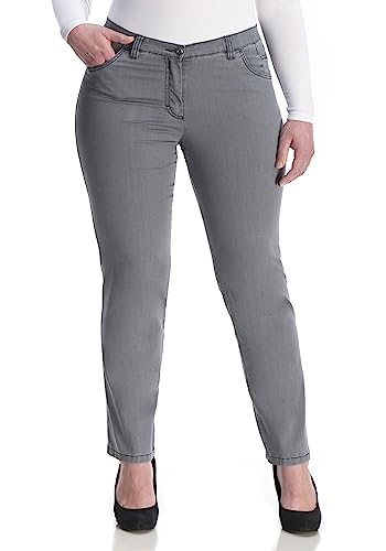 KjBRAND Damen Babsie Jeans Superstretch Hose, Denim grau, 42 Grande Corto von KjBrand